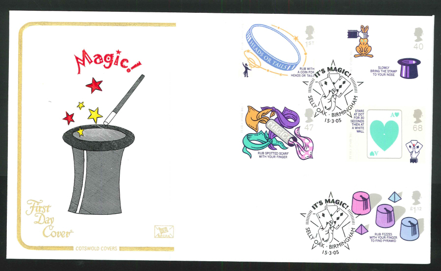 2005 Magic FDC Selly Oak, Birmingham Handstamp - Click Image to Close