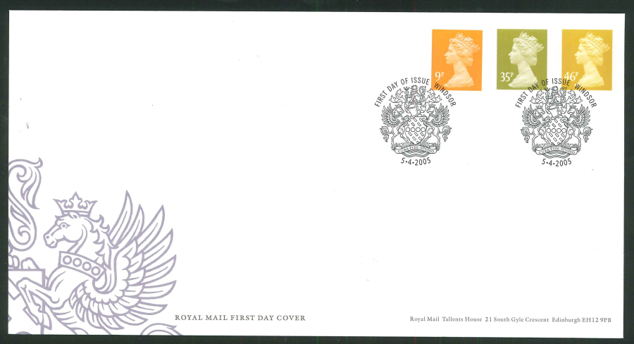 2005 New Definitives FDC FDI Windsor Handstamp - Click Image to Close