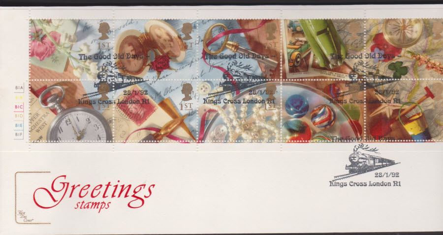 1992 - First Day Cover COTSWOLD Greetings -Kings Cross, London Postmark