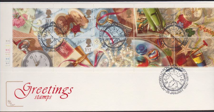 1992 - First Day Cover COTSWOLD Greetings -Portobello Road , London Postmark - Click Image to Close