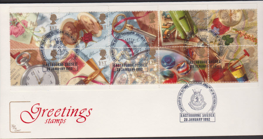 1992 - First Day Cover COTSWOLD Greetings -Eastbourne, Sussex Postmark