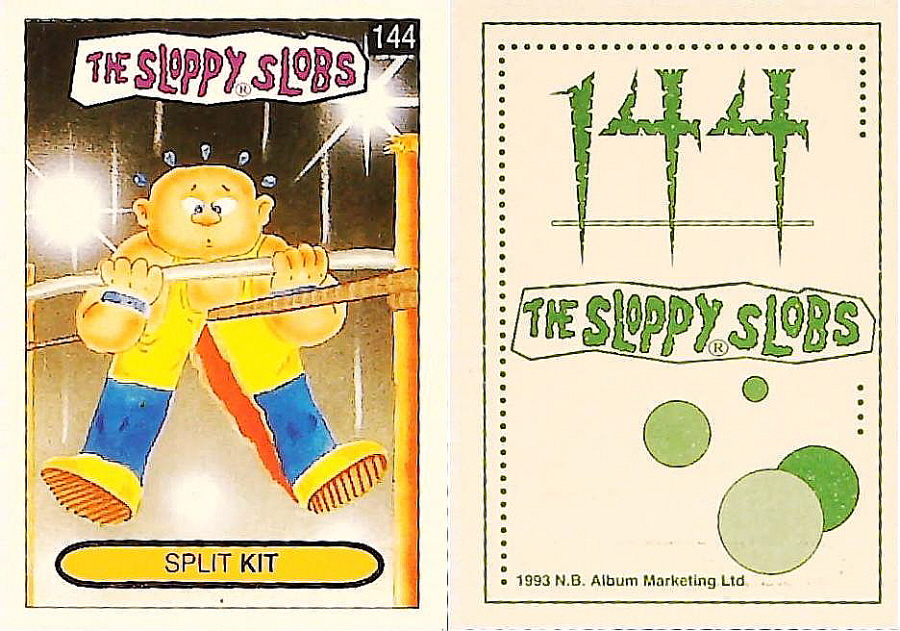 Album Marketing The Sloppy Slobs 1993 Like Garbage Pail Kids No144 Split KIT
