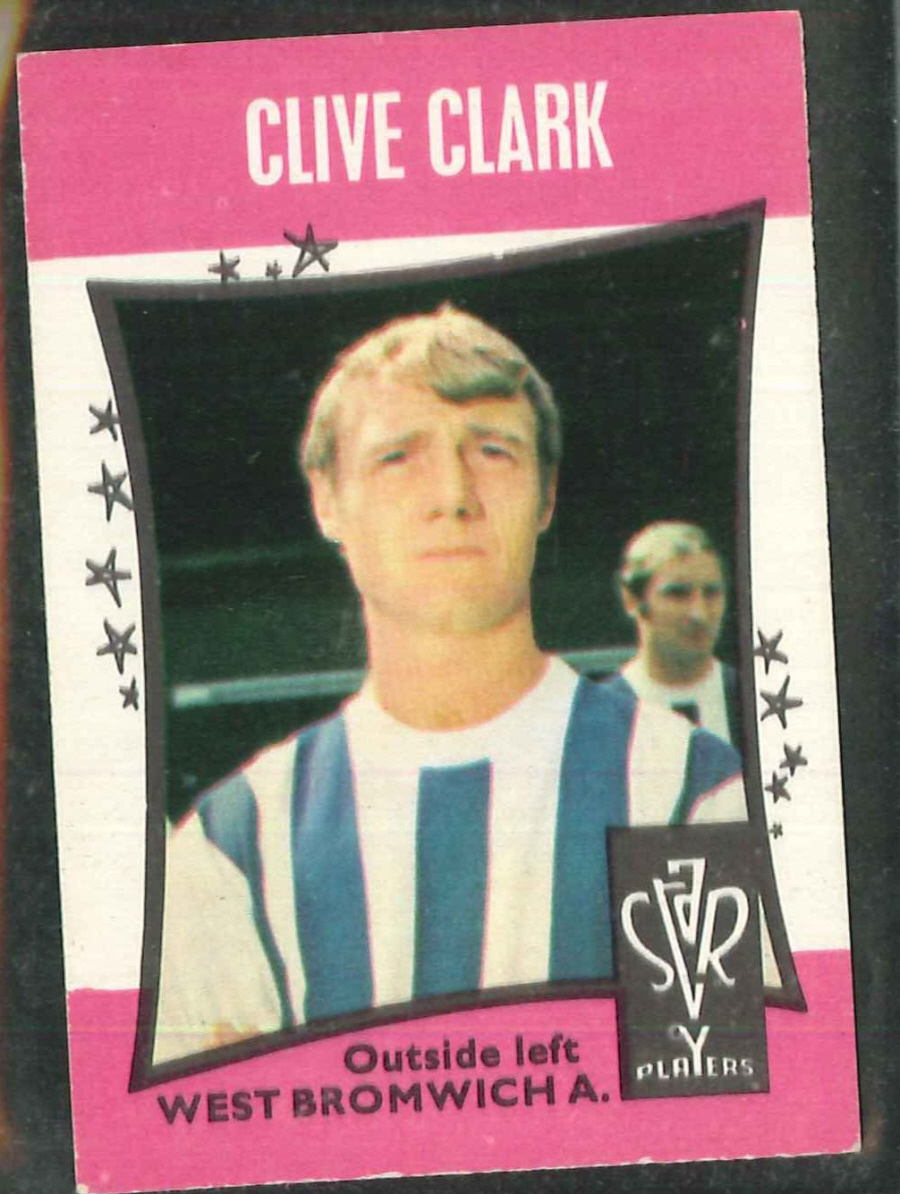 A & B C Football Star Players No 36 Clive Clark West Bromwich Albion