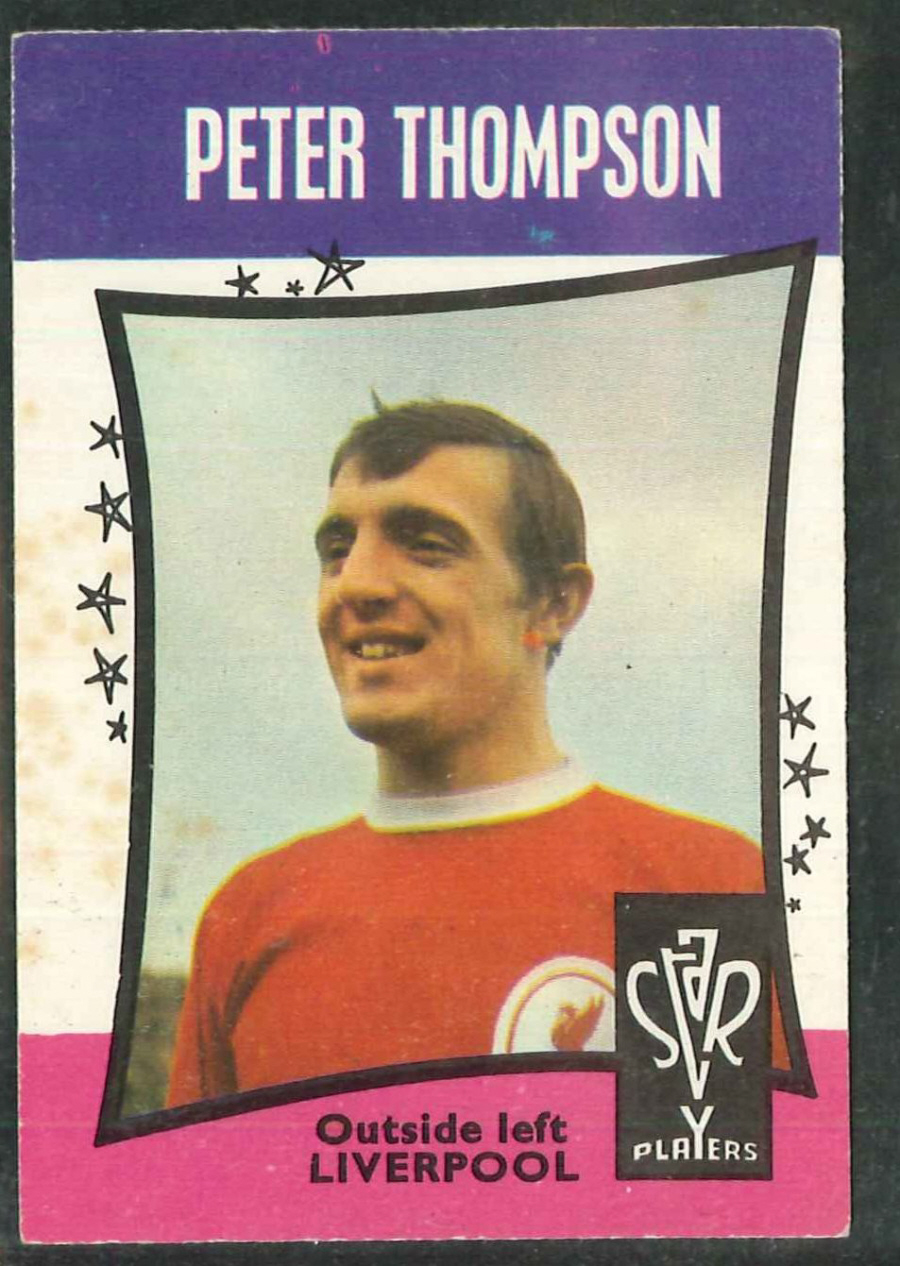 A & B C Football Star Players No 25 Peter Thompson Liverpool