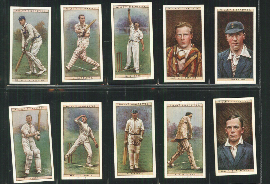 Wills Set of 50 Cricketers 1928 - Click Image to Close