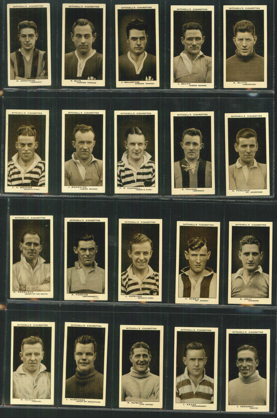 Mitchell Set of 50 Scottish Footballers - Click Image to Close