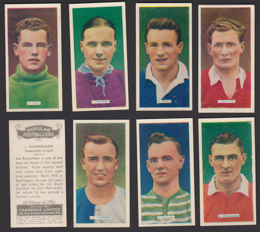 Carreras Set of 48 Popular Footballers - Click Image to Close