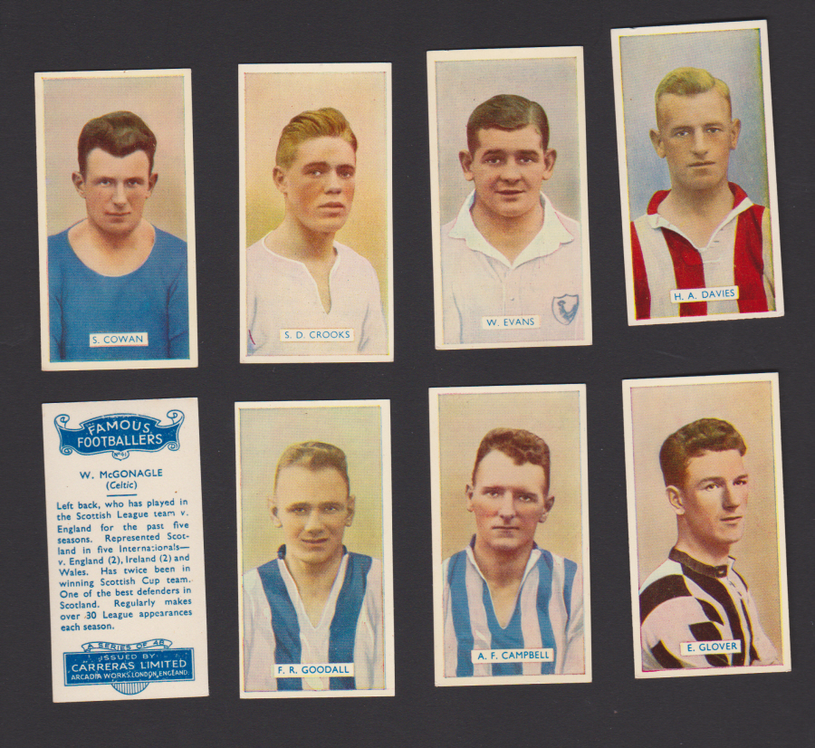 Carreras Set of 48 Famous Footballers