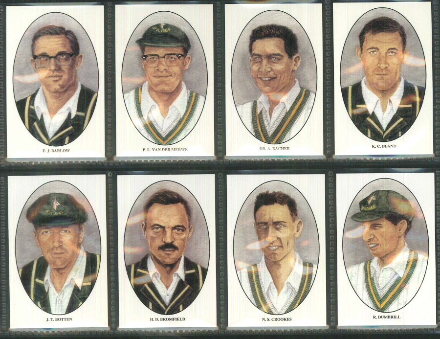 County Print - South African Cricket Team 1965 - Set of 15