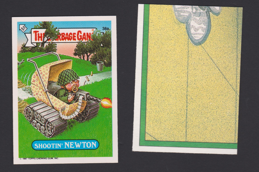 Topps U K Issue Garbage Gang 1991 Series 38a Newton