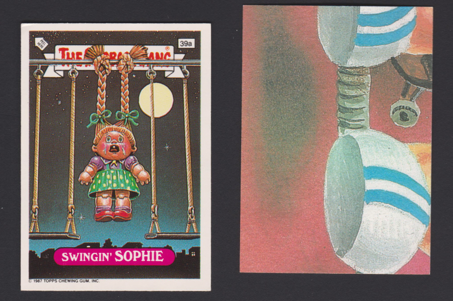 Topps U K Issue Garbage Gang 1991 Series 39a Sophie No 39b on checklist