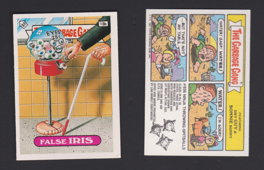 Topps U K Issue Garbage Gang 1991 Series 13b Iris