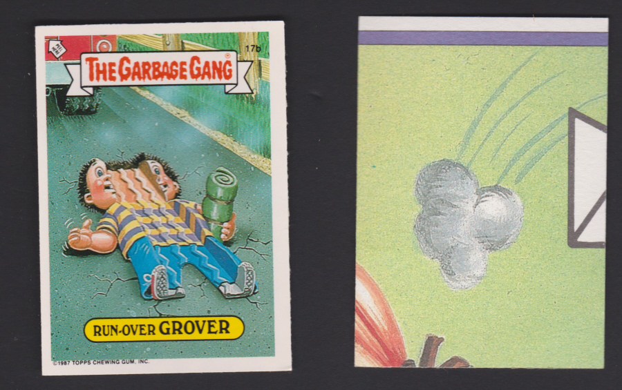 Topps U K Issue Garbage Gang 1991 Series 17b Grover