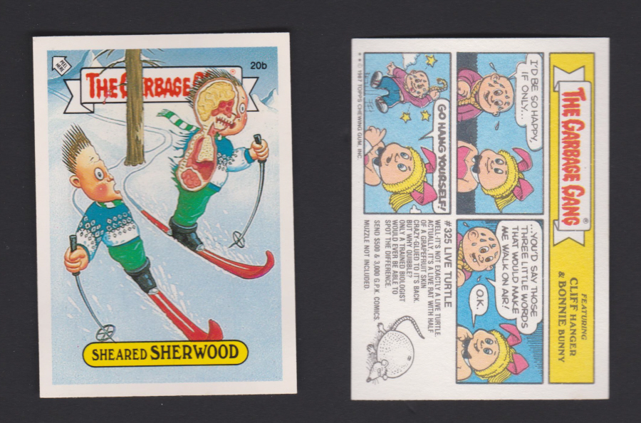 Topps U K Issue Garbage Gang 1991 Series 20b Sherwood