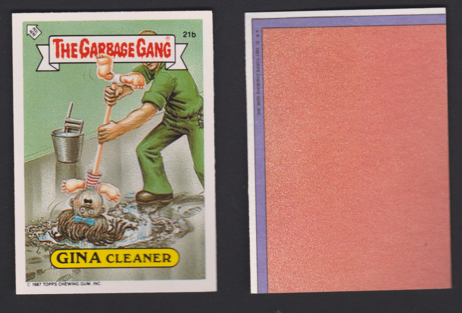 Topps U K Issue Garbage Gang 1991 Series 21b Gina