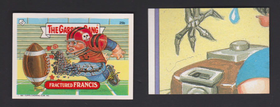 Topps U K Issue Garbage Gang 1991 Series 25b Francis