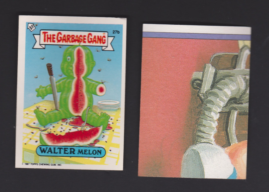 Topps U K Issue Garbage Gang 1991 Series 27b Walter