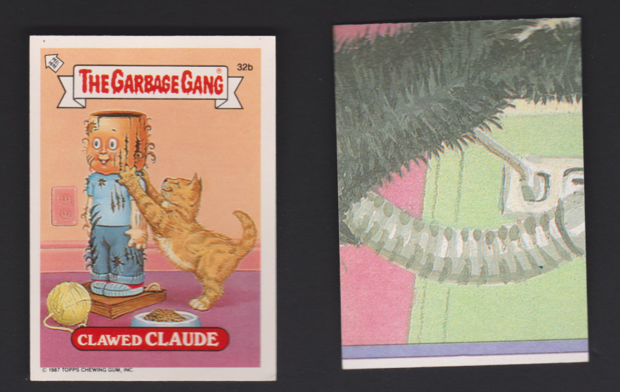 Topps U K Issue Garbage Gang 1991 Series 32b Claude