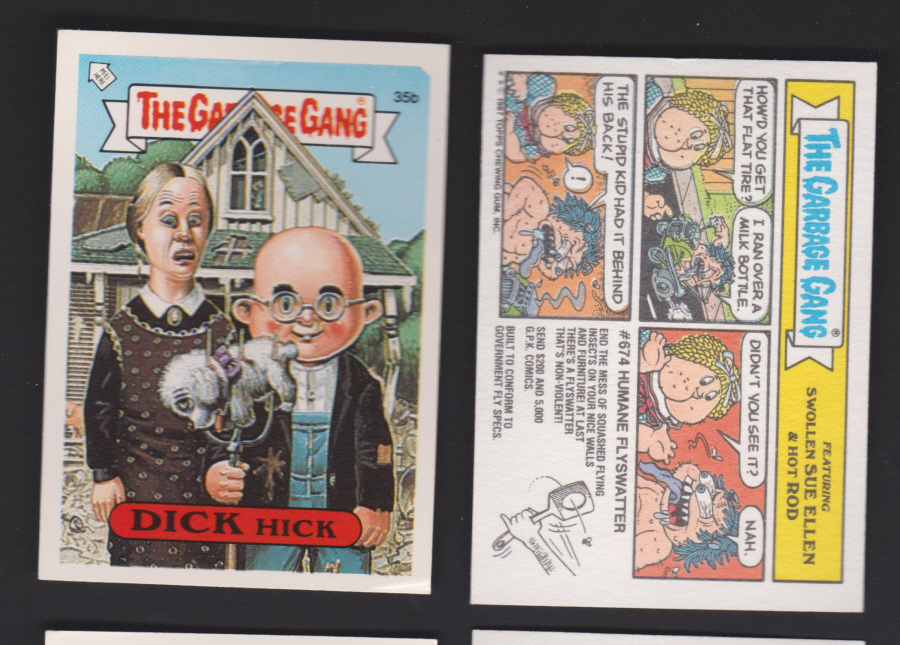 Topps U K Issue Garbage Gang 1991 Series 354b Dick - Click Image to Close