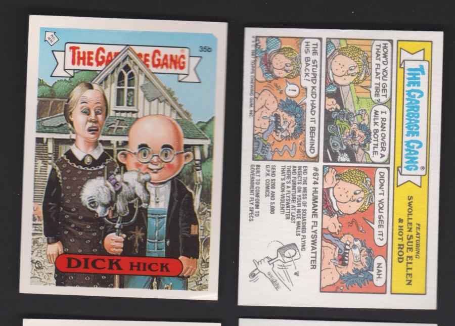 Topps U K Issue Garbage Gang 1991 Series 354b Dick