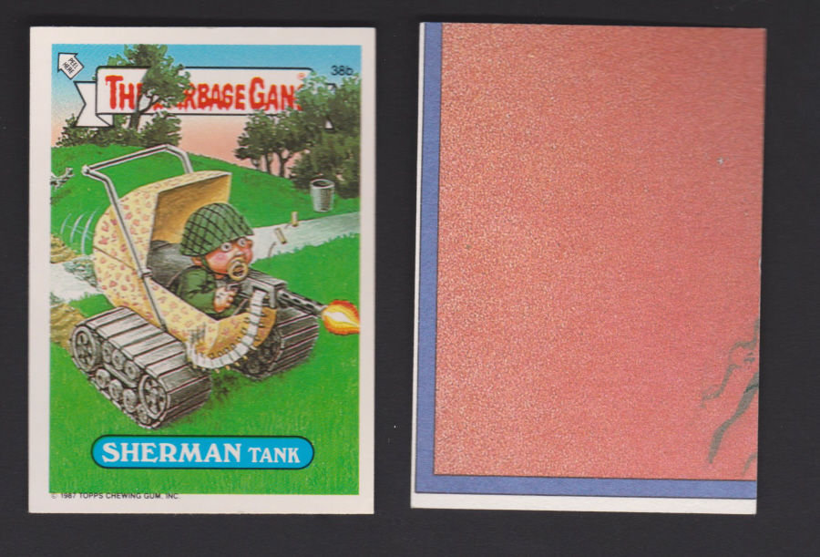 Topps U K Issue Garbage Gang 1991 Series 38b Sherman