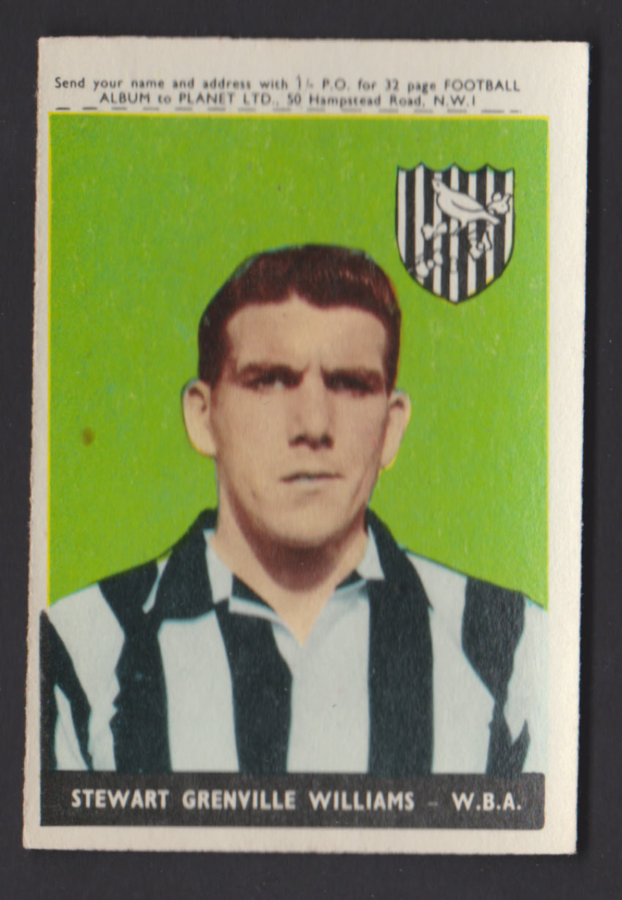 A & B C Footballers Planet No 6 Stewart Williams West Bromwich Albion - Click Image to Close