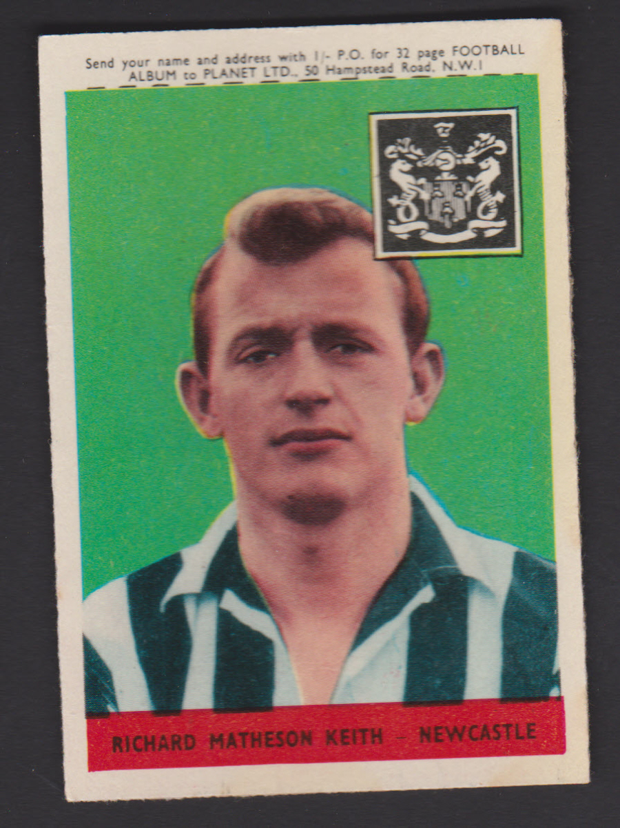 A & B C Footballers Planet No 8 Richard Keith Newcastle