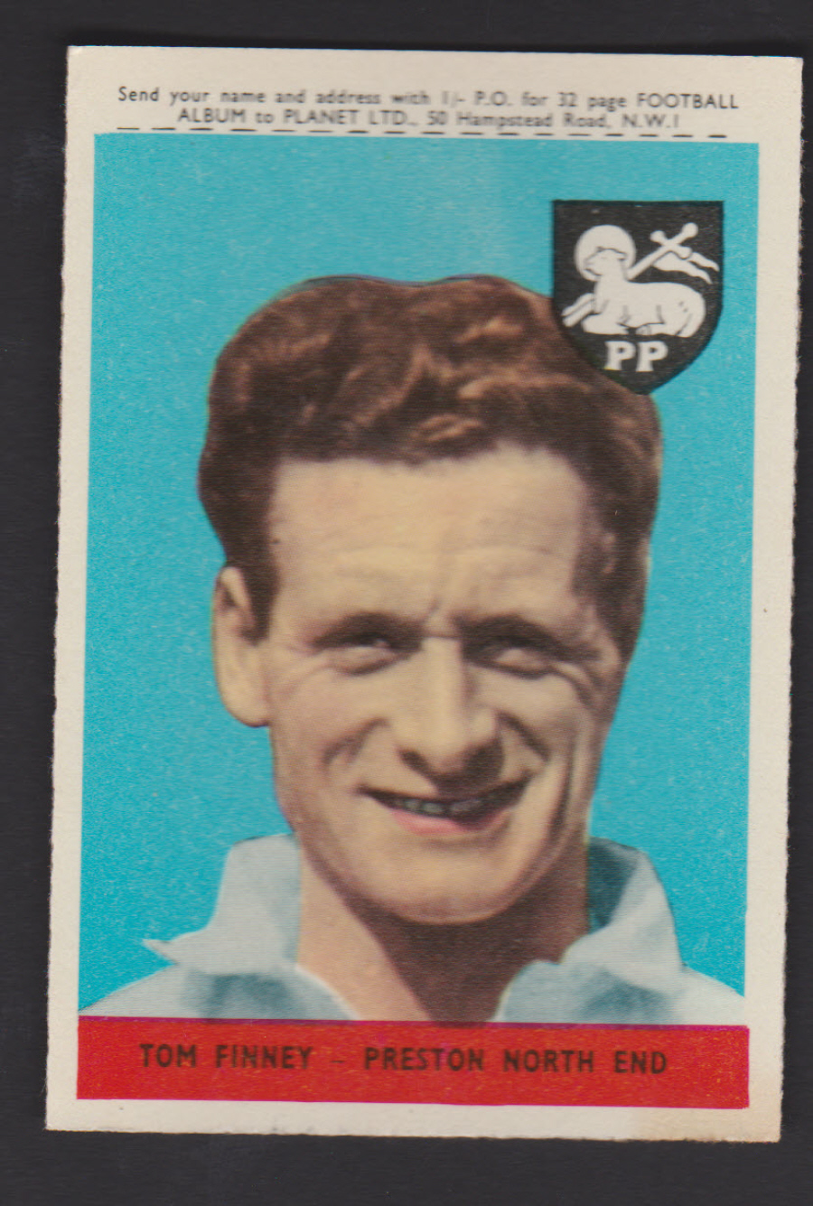 A & B C Footballers Planet No 29 Tom Finney Preston North End