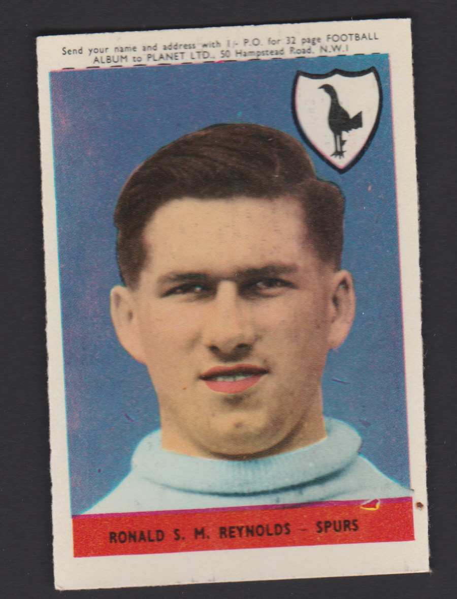 A & B C Footballers Planet No 35 Ronald Reynolds Tottenham Hotspur