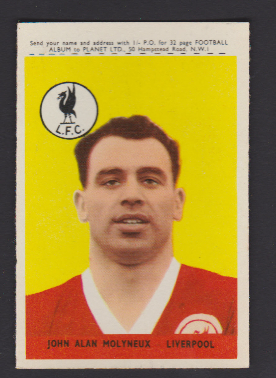A & B C Footballers Planet No 38 John Molyneux Liverpool