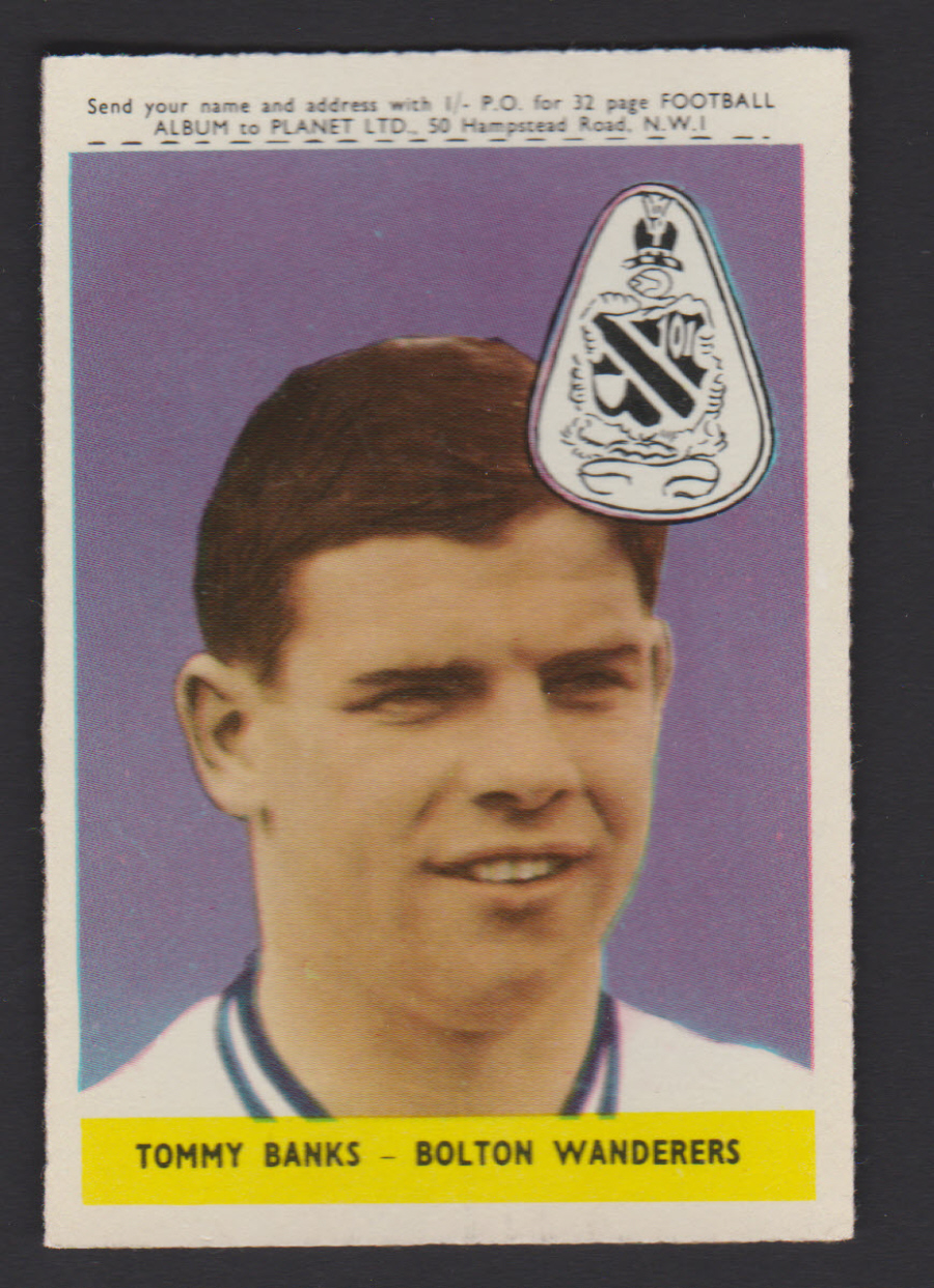 A & B C Footballers Planet No 43 Tommy Banks Bolton Wanderers - Click Image to Close