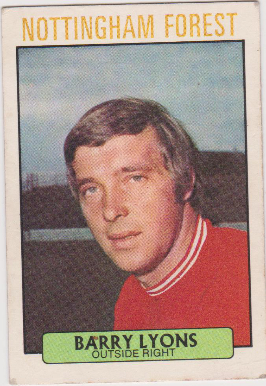 A & B C Footballers ( Did You Know ) No 42 Barry Lyons Nottingham Forest