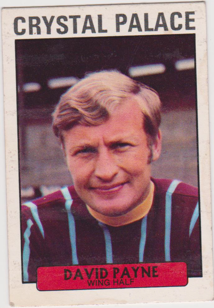 A & B C Footballers ( Did You Know ) No 16 David Payne Crystal Palace