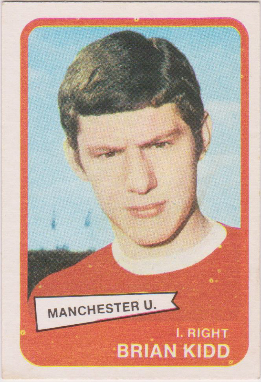 A & B C Footballers ( Yellow Back ) No 86 Brian Kidd Manchester United