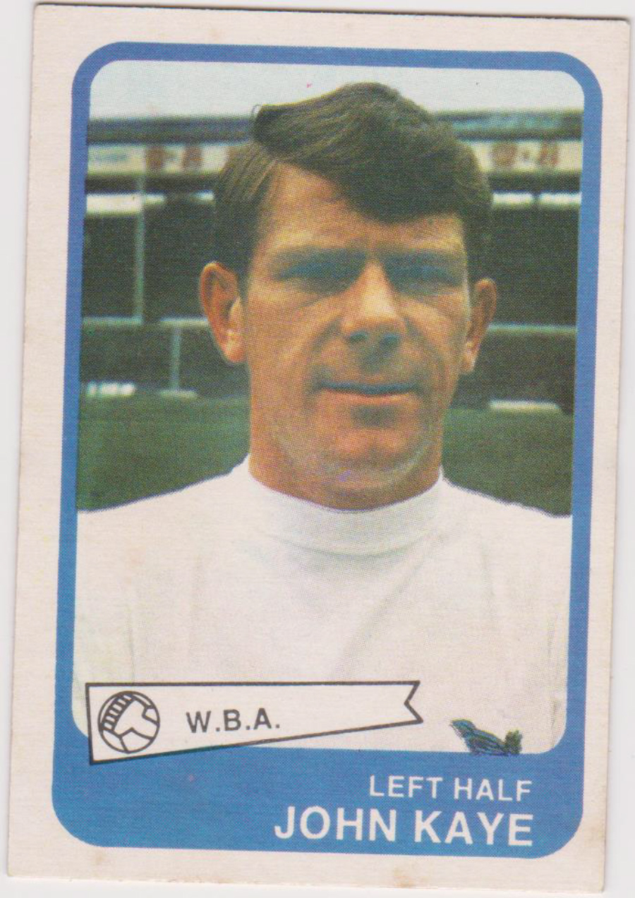 A & B C Footballers ( Yellow Back ) No 99 John Kaye West Bromwich Albion - Click Image to Close