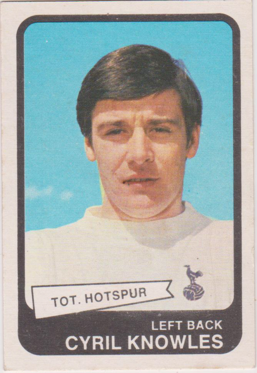 A & B C Footballers ( Yellow Back ) No 96 Cyril Knowles Tottenham Hotspur
