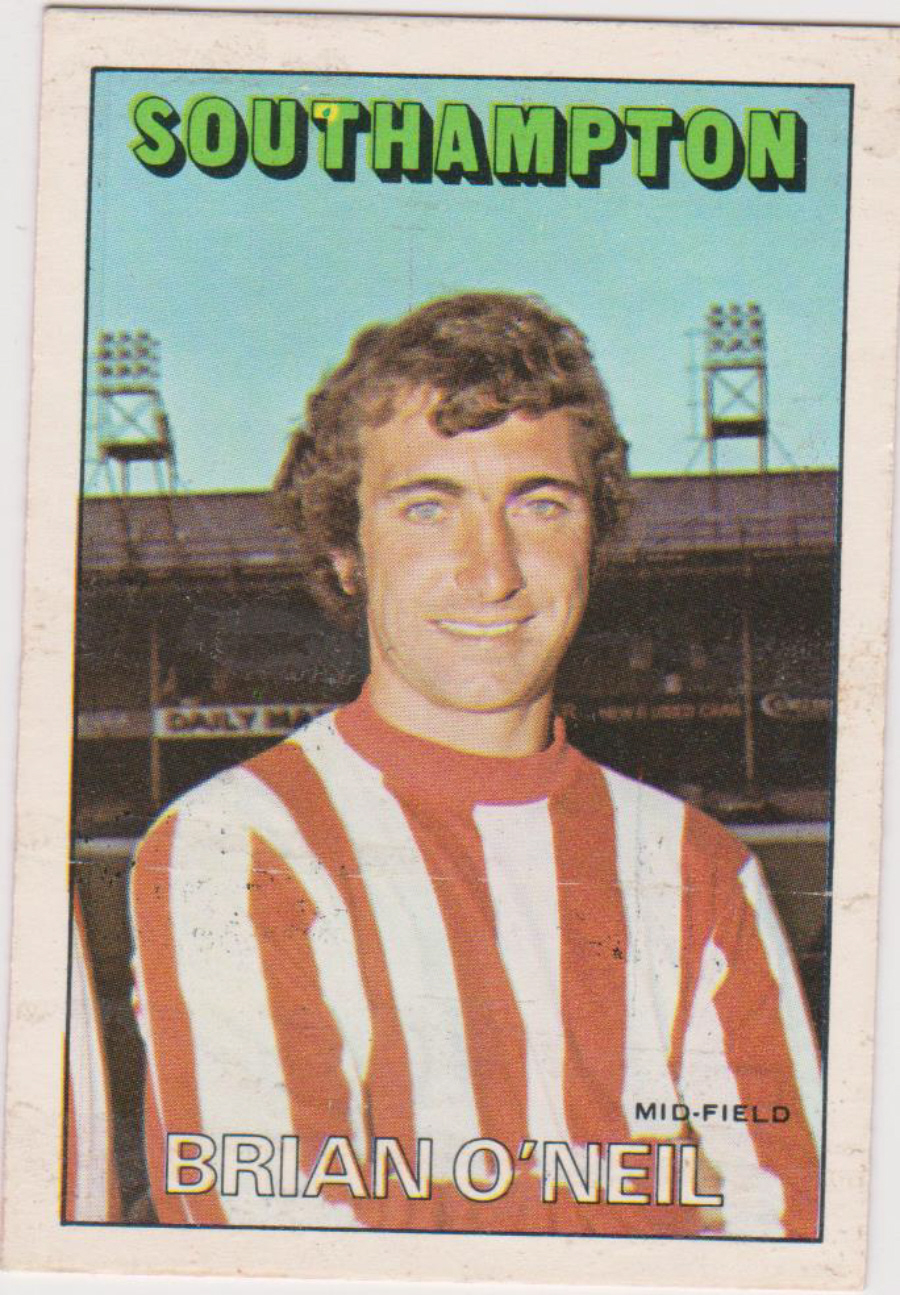 A & B C Footballers ( Orange/Red ) No 145 Brian O'Neil Southampton