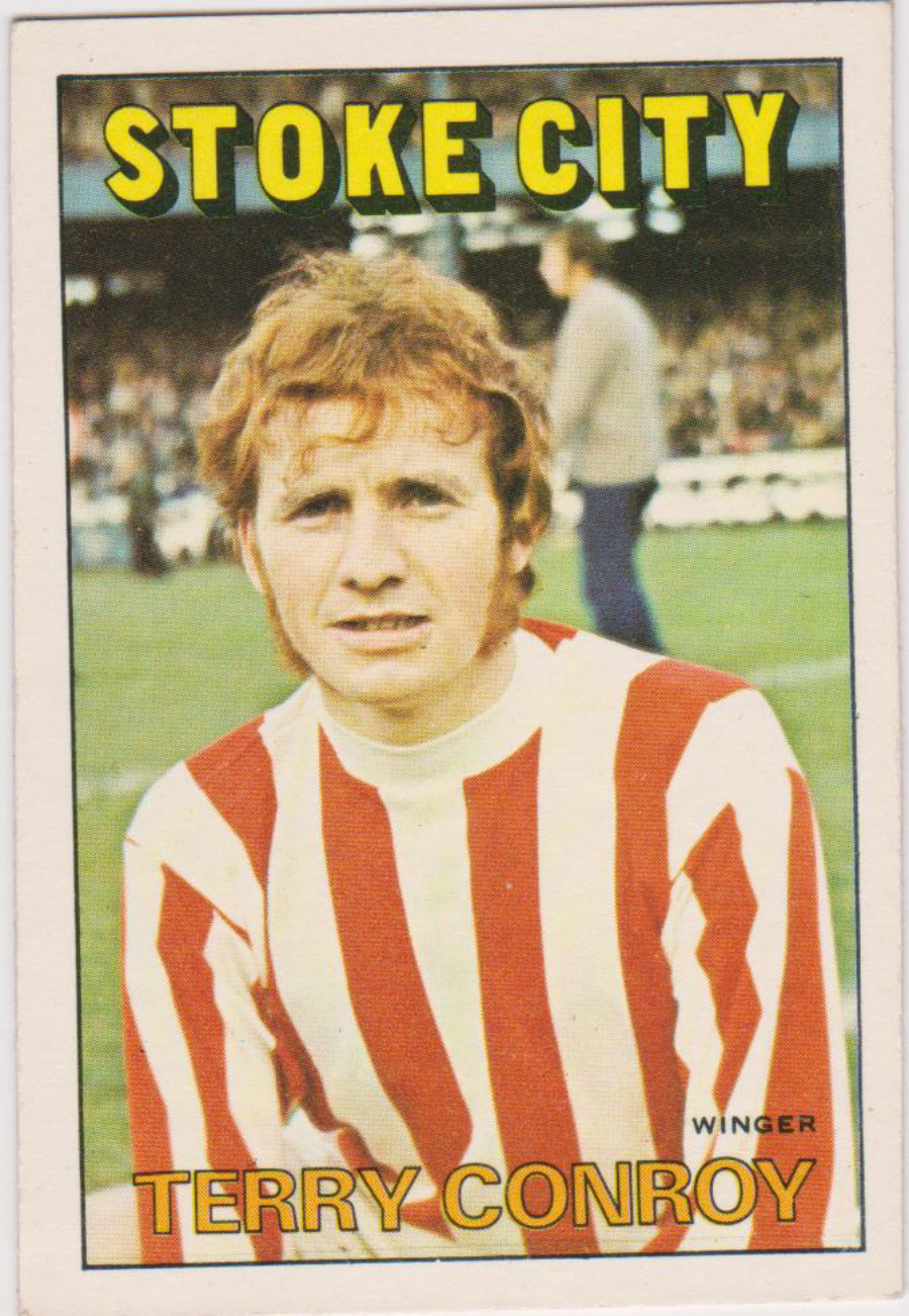 A & B C Footballers ( Orange/Red ) No 162 Terry Conroy Stoke City