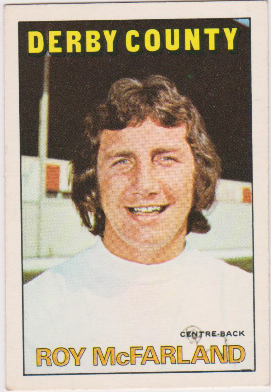 A & B C Footballers ( Orange/Red ) No 158 Roy McFarland Derby County