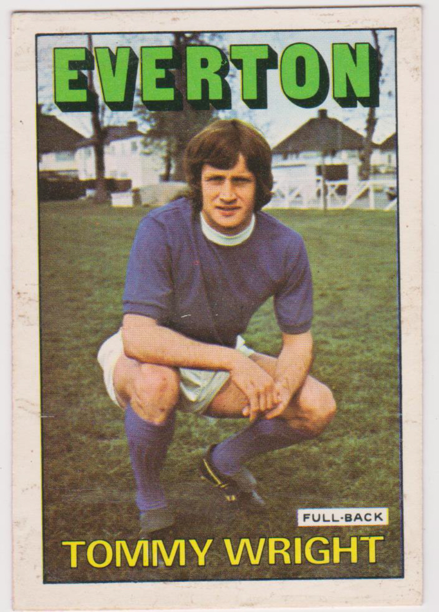 A & B C Footballers ( Orange/Red ) No 185 Tommy Wright Everton