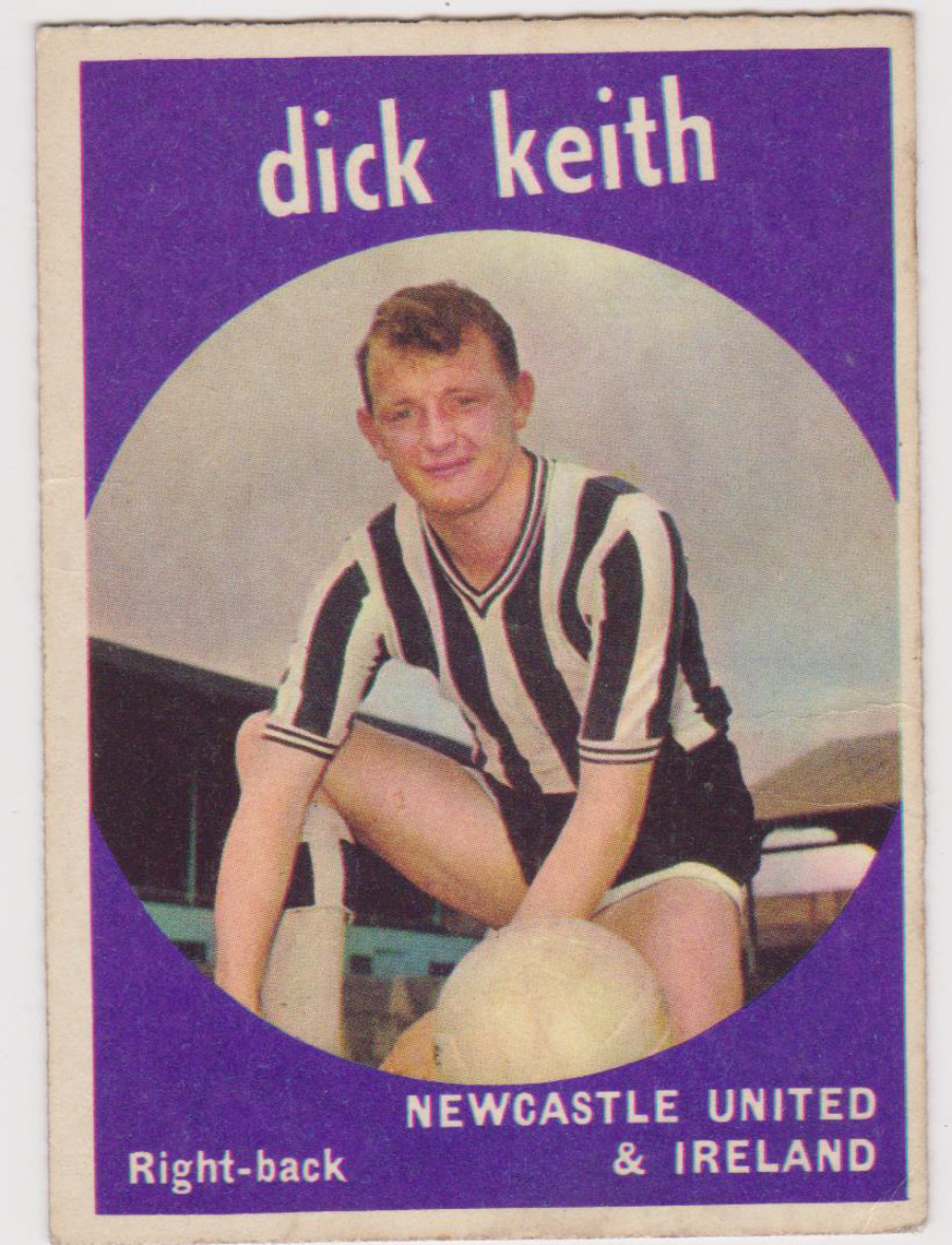 A & B C Footballers Black Back Series 2 No 75 Dick Keith Newcastle United - Click Image to Close