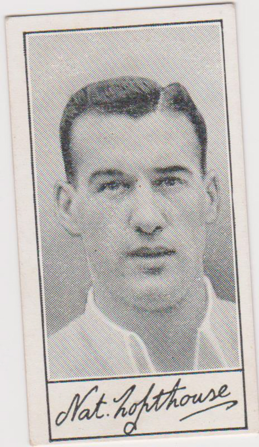 Barratt Famous Footballers A4 No 51 Nat Lofthouse Bolton