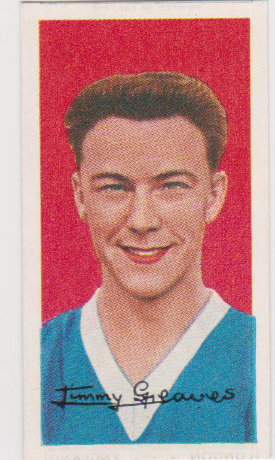 Barratt Famous Footballers A9 No 34 Jimmy Greaves Milan