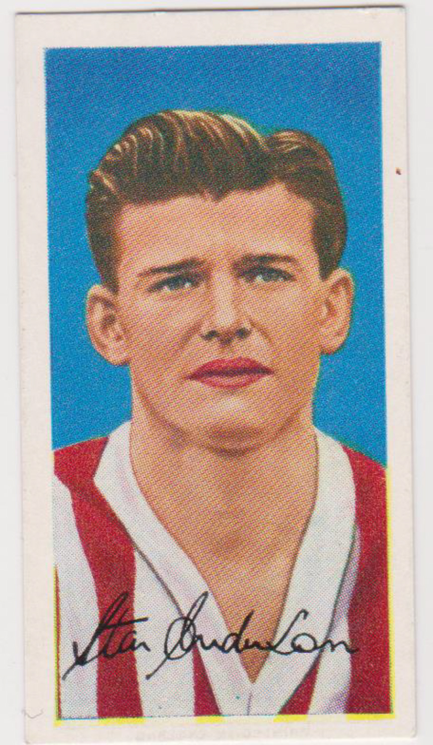 Barratt Famous Footballers A9 No 50 S Anderson Sunderland - Click Image to Close