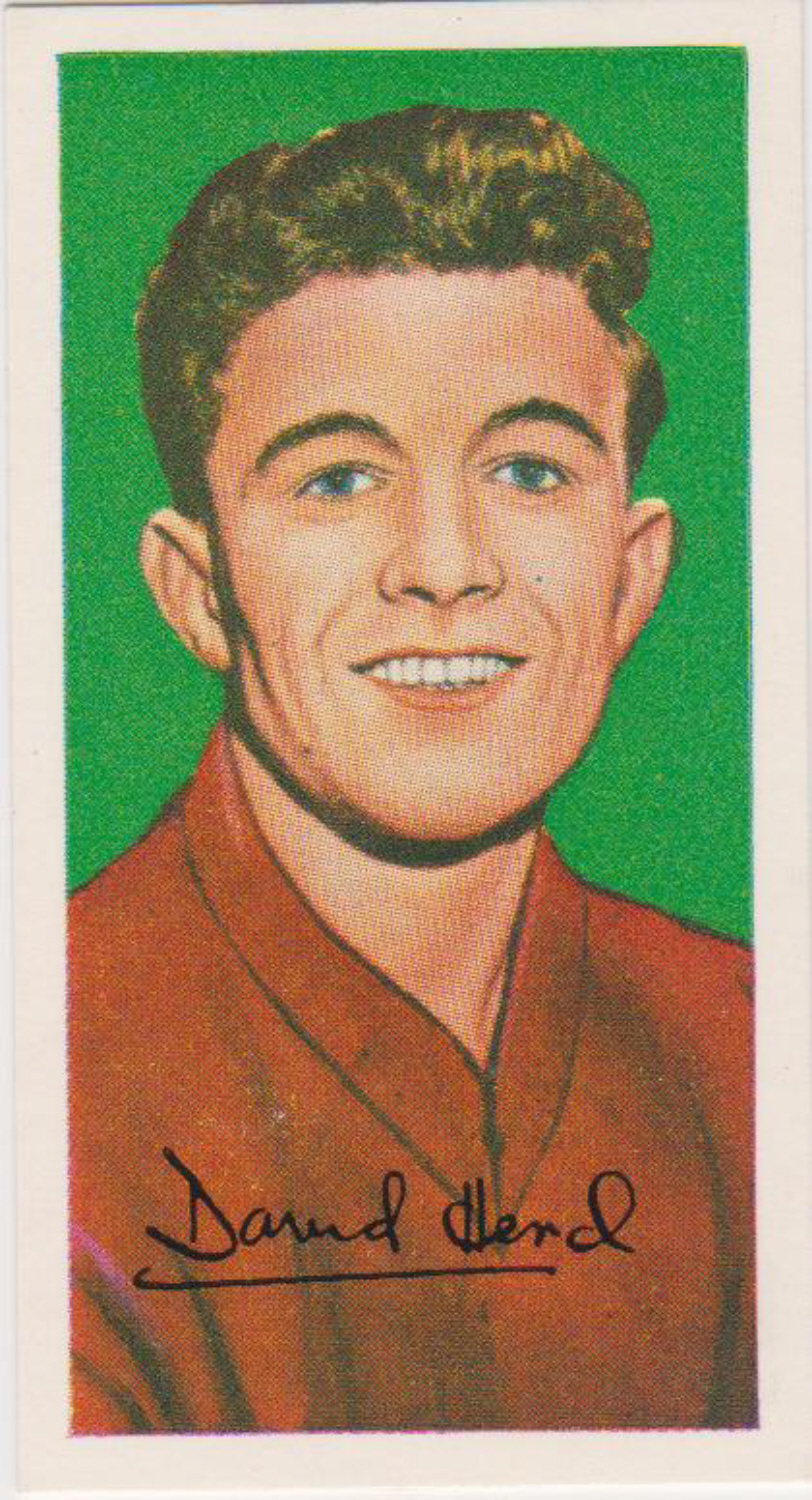 Barratt Famous Footballers A10 No 9 David Herd Manchester United