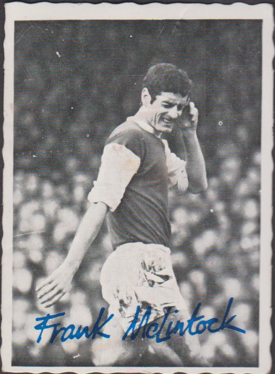 A & B C Footballers 1969 MF from set of 36 No 19 Frank McLintock