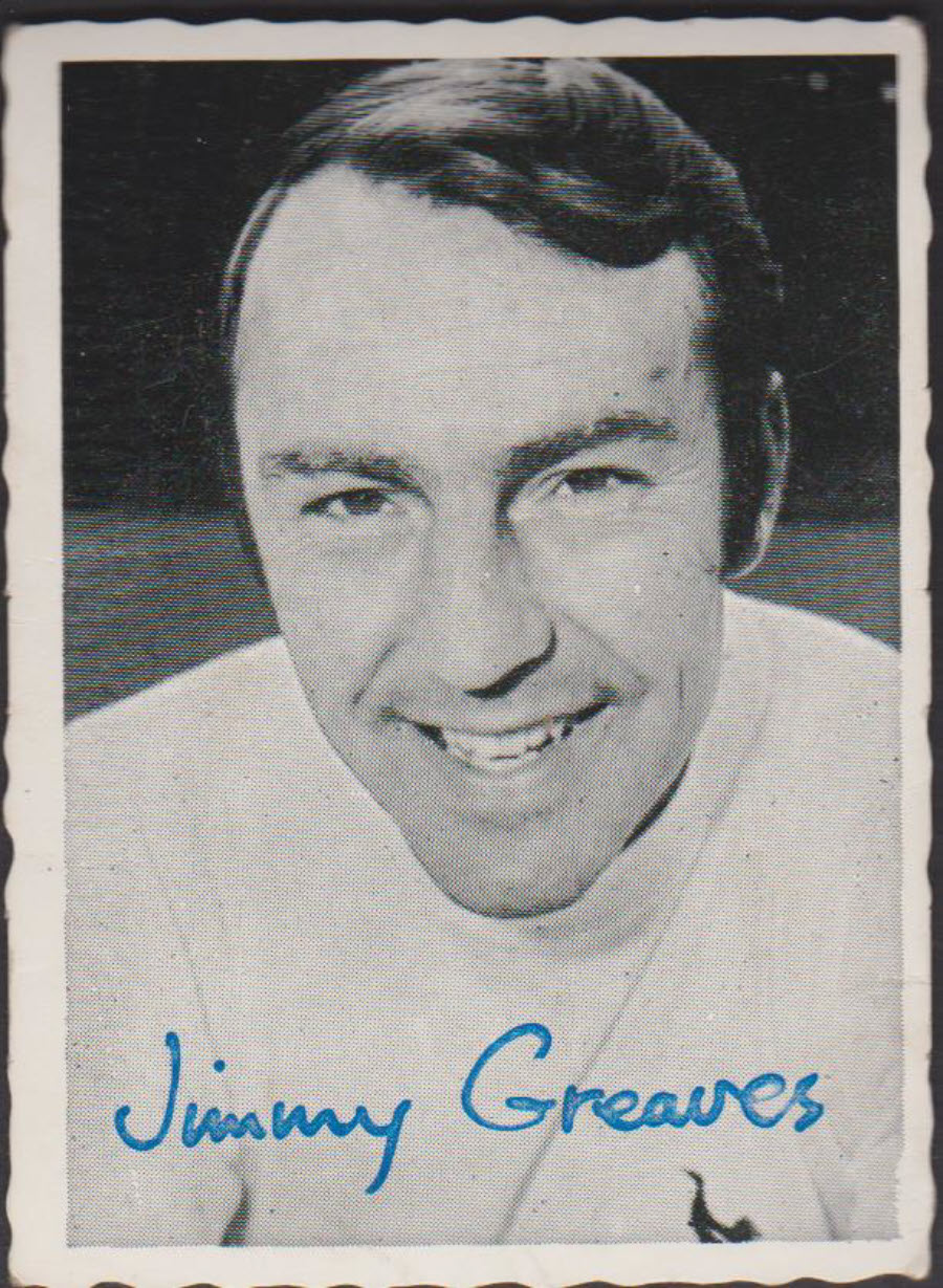A & B C Footballers 1969 MF from set of 36 No 17 Jimmy Greaves