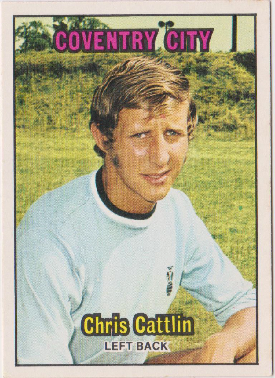 A & B C Footballers 1970 2nd Series ( 86-170 ) Orange Back No 109 Chris Cattlin Coventry City