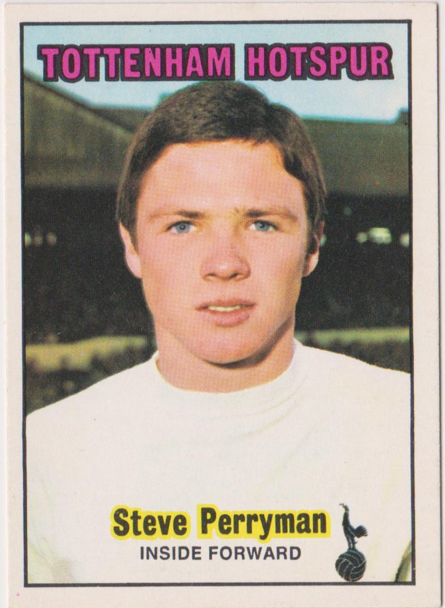 A & B C Footballers 1970 2nd Series ( 86-170 ) Orange Back No 127 Steve Perryman Tottenham Hotspur