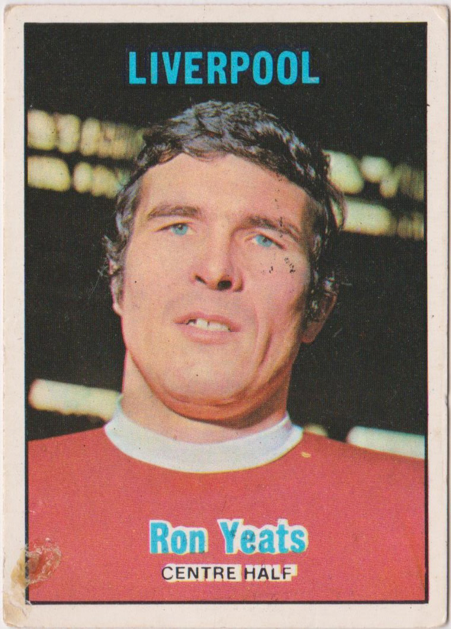 A & B C Footballers 1970 3nd Series ( 171-255 ) Orange Back No 226 Ron Yeats Liverpool